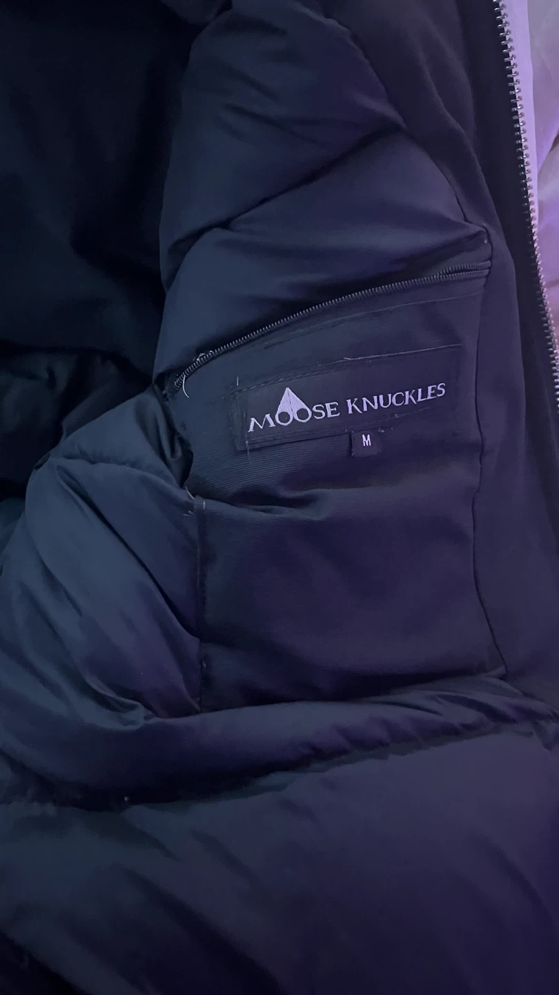 Moose Knuckles Black Puffer Jacket