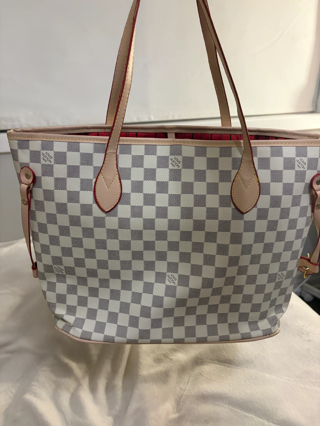 Louis Vuitton Neverfull MM Damier Azur Tote Bag