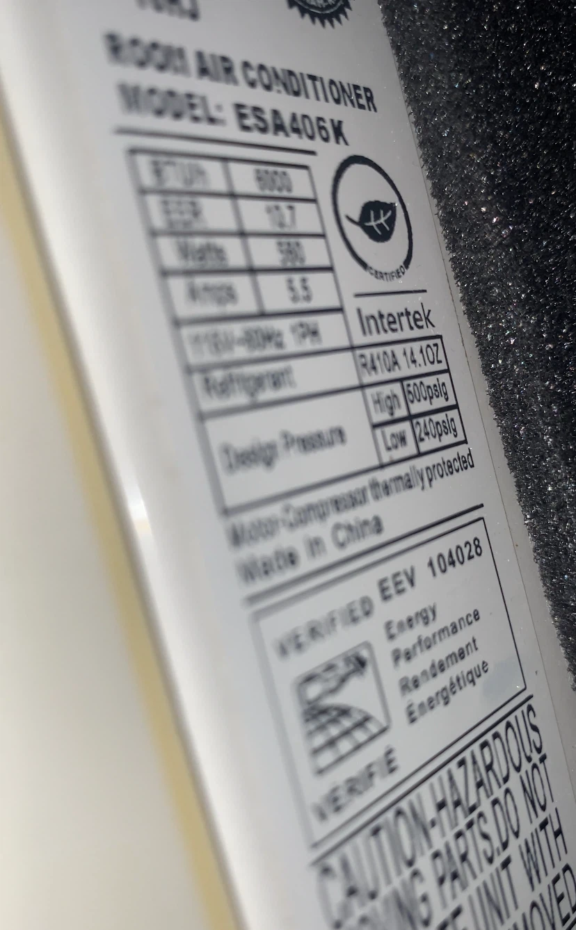 Haier Room Air Conditioner Model ESA406K - photo 3