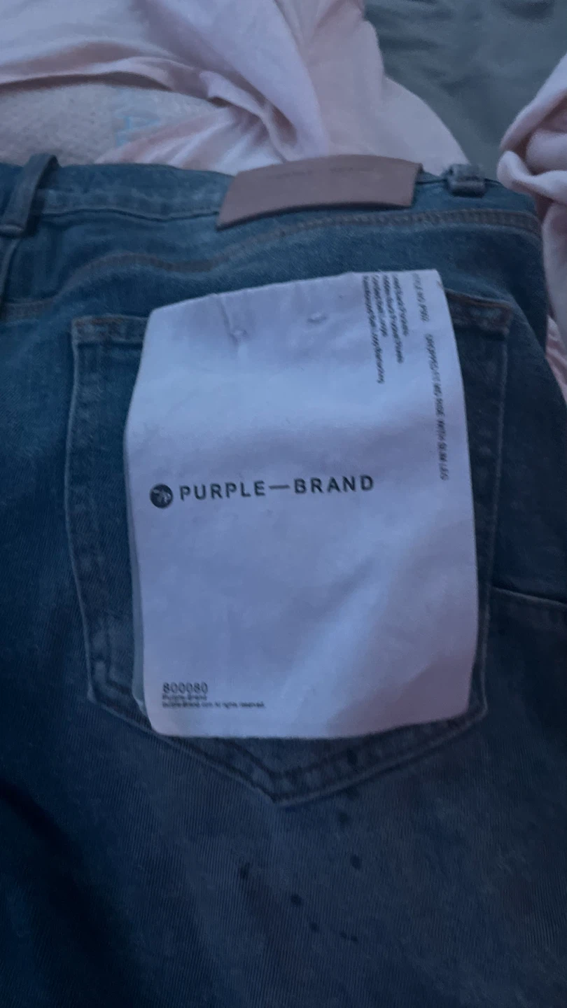 Purple Brand Jeans Blue Wash Distressed Size 32 - photo 4