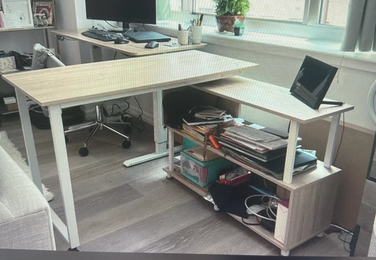 L-shaped desk