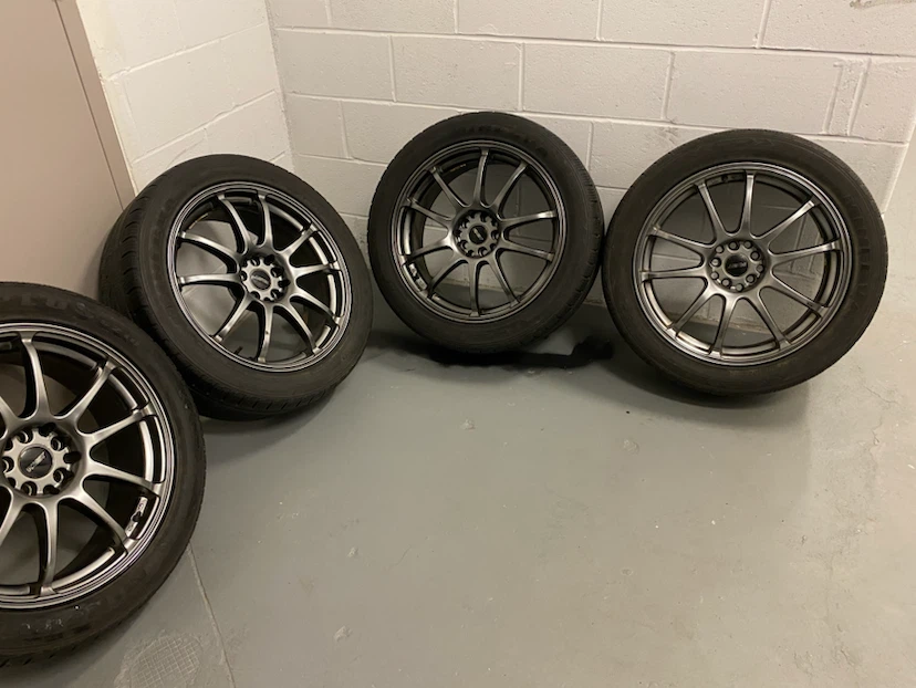 Clean FAST 18 “ rims  fits honda civics / Nissan rogue + - photo 3