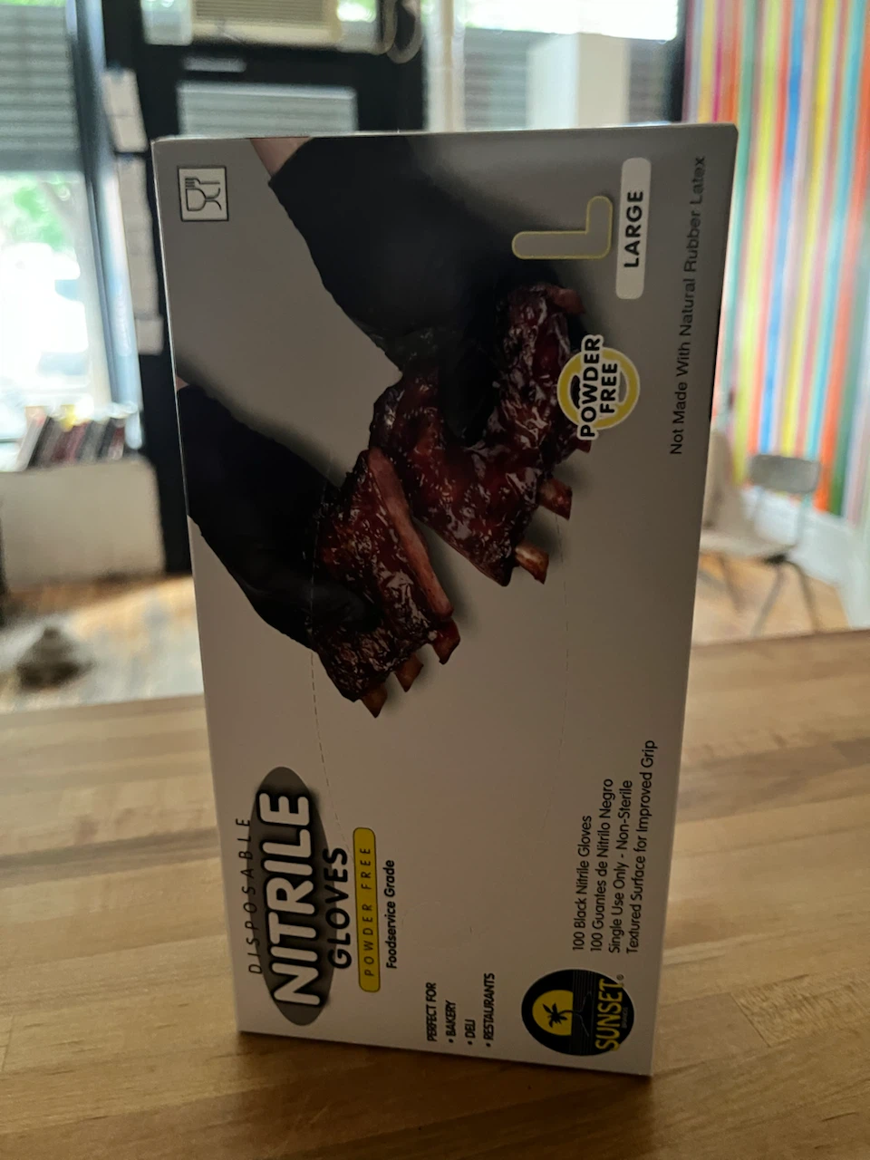 Sunset Disposable Nitrile Gloves - Large