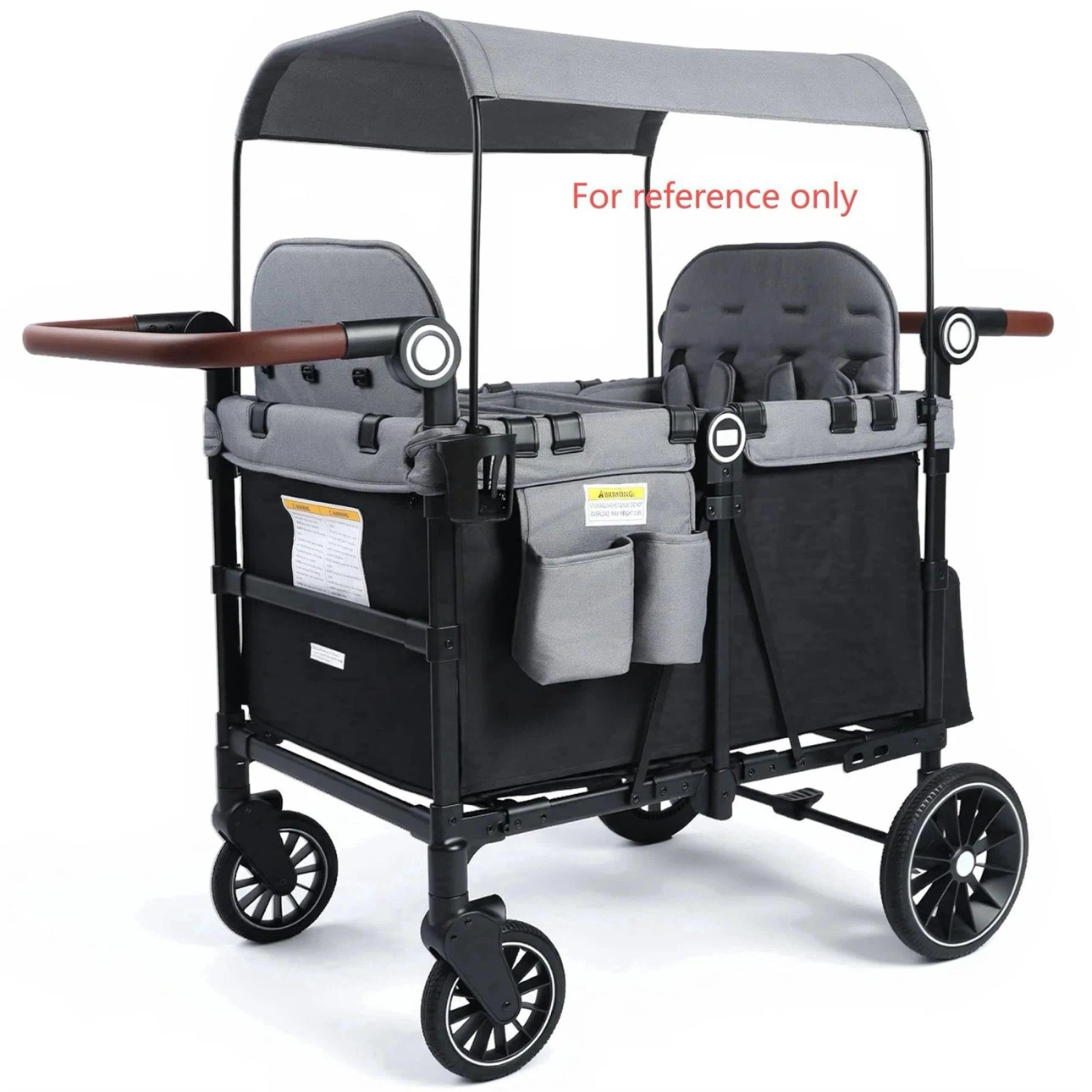 Double Stroller Wagon with Canopy