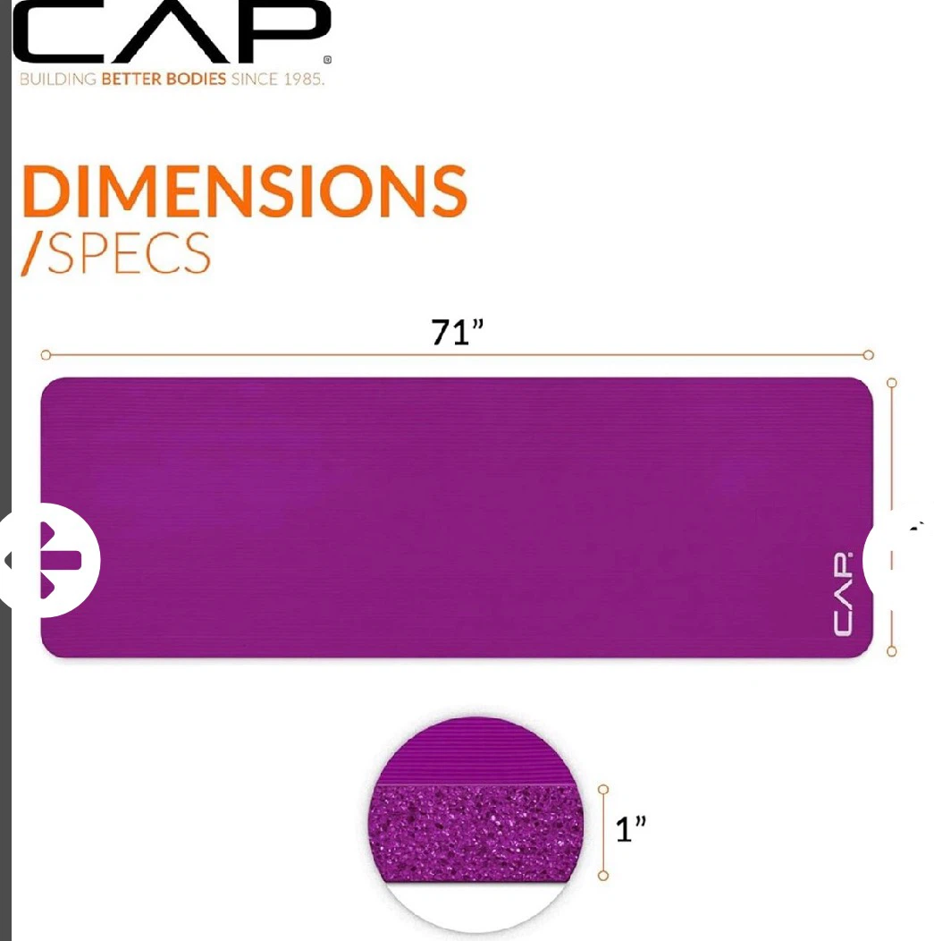 CAP Premium Extra Thick Exercise Mat - Purple - photo 4