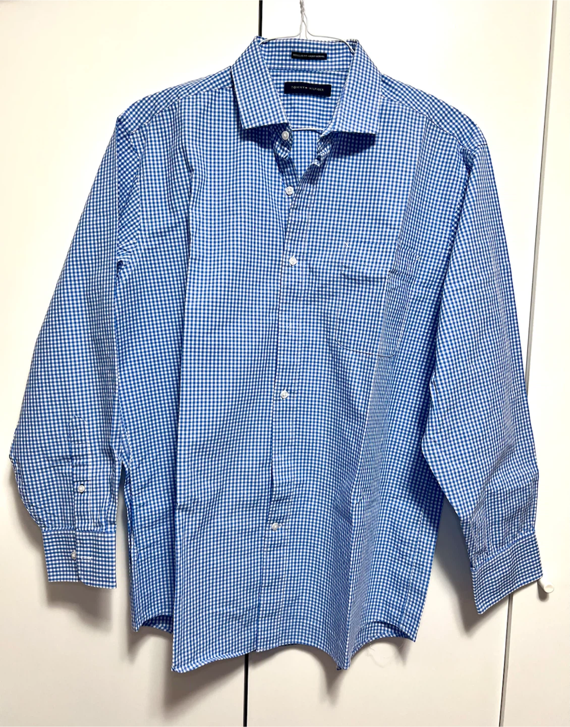Tommy Hilfiger Blue Gingham Button-Up Shirt