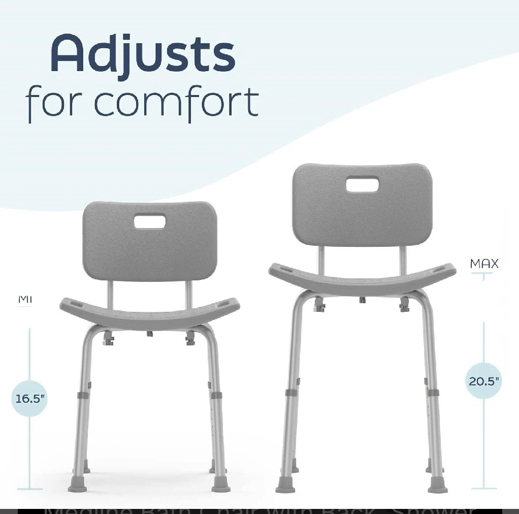 Adjustable Bath Chair with Back - photo 2