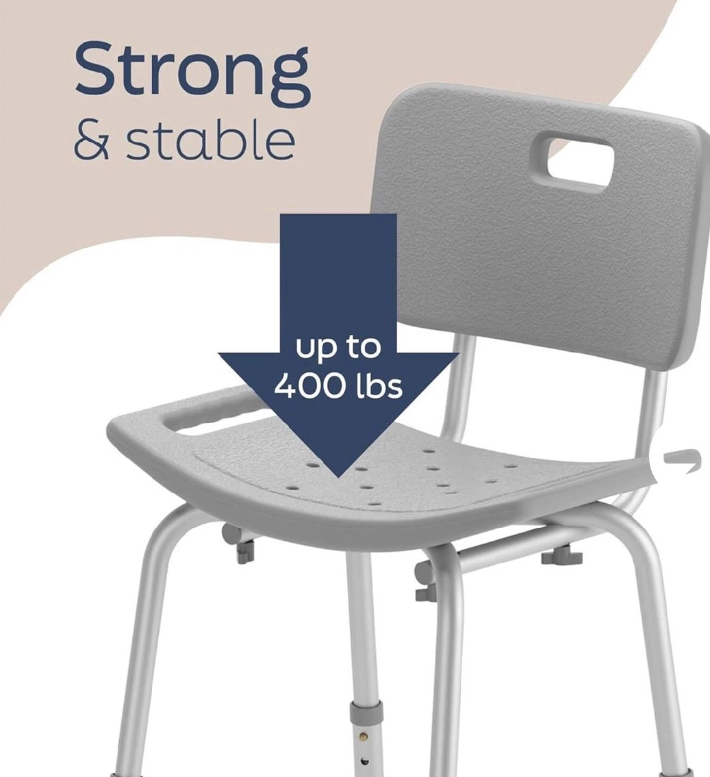 Adjustable Bath Chair with Back - photo 3