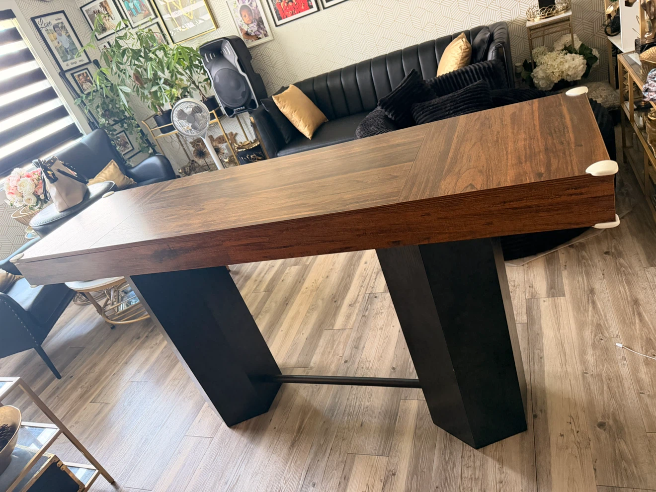 Wayfair 70.9" Industrial Counter Height Bar Table - photo 3