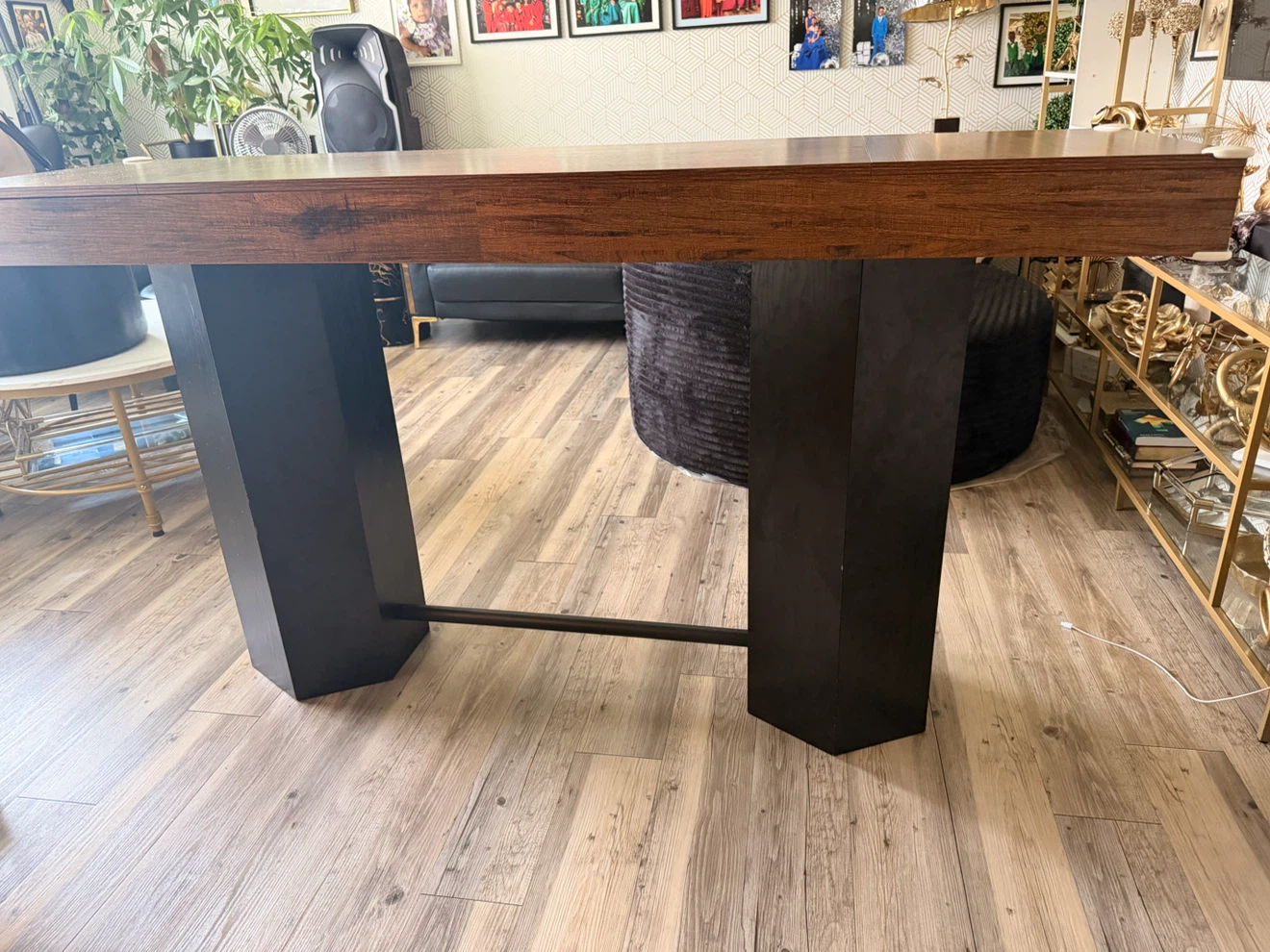 Wayfair 70.9" Industrial Counter Height Bar Table - photo 5