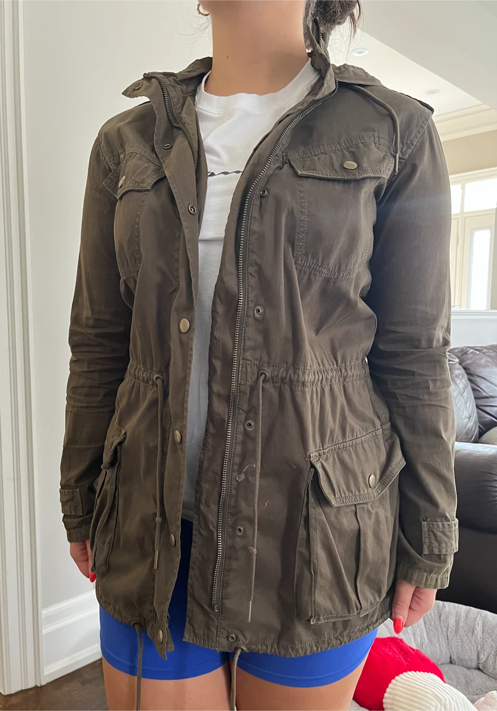 Talula Olive Green Anorak Jacket