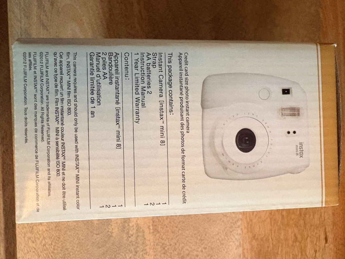 Fujifilm Instax Mini 8 Instant Camera - White NIB - photo 4