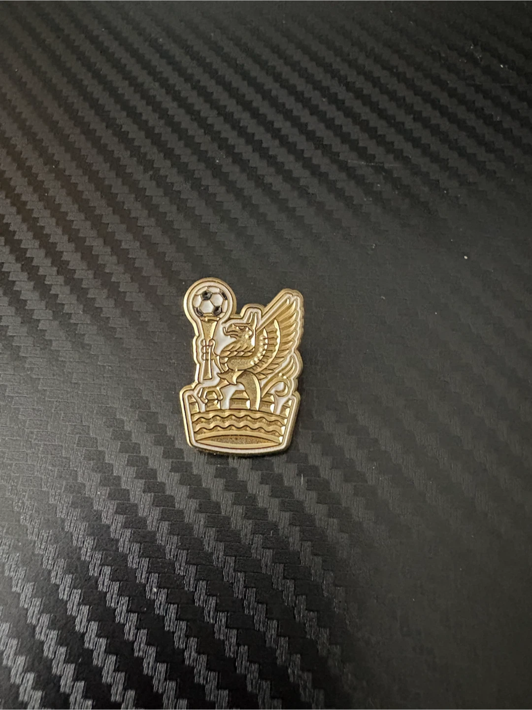 Griffin and Soccer Ball Lapel FIFA Pin