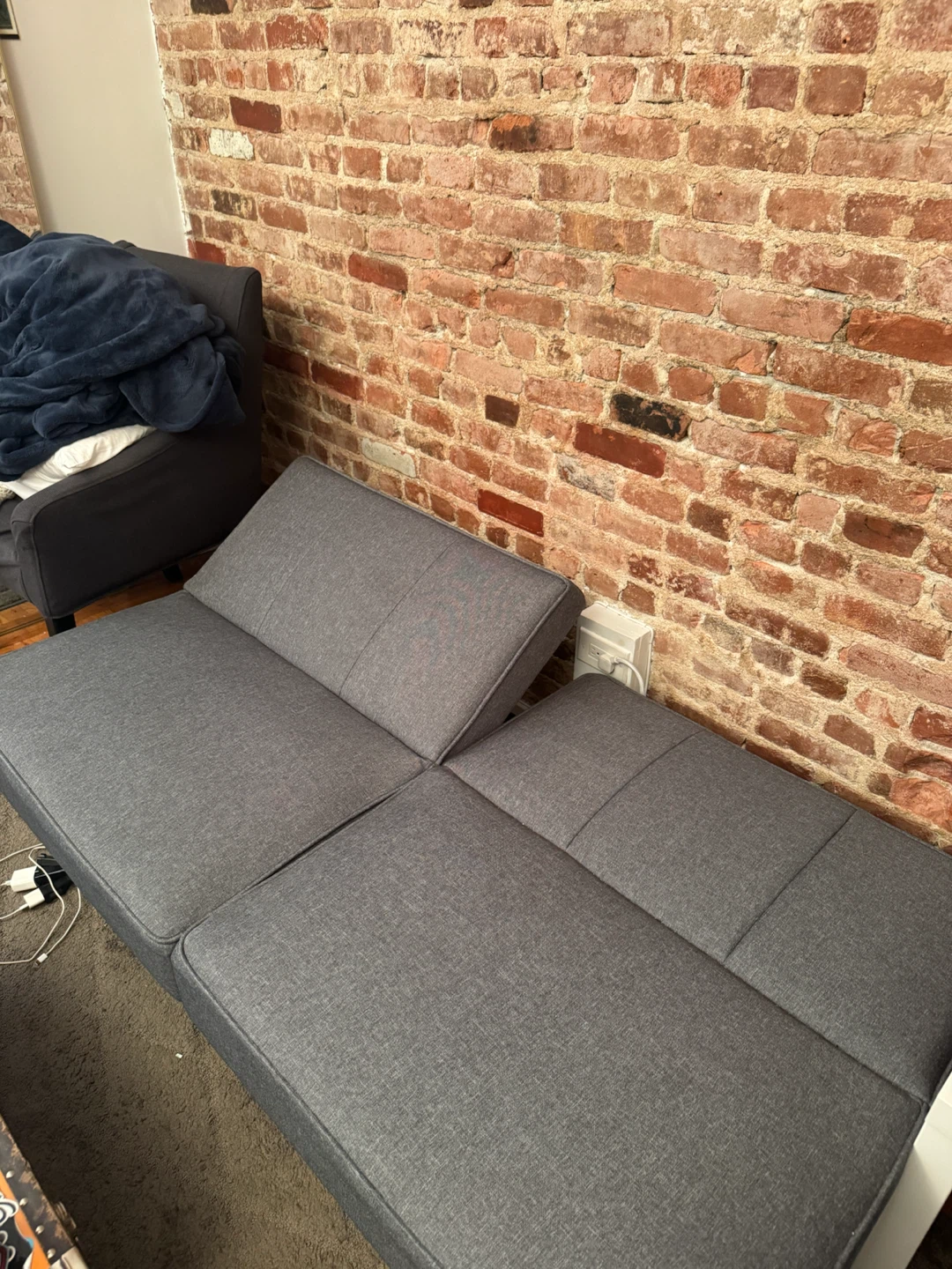 Gray Futon Sofa Bed! Need gone! - photo 3