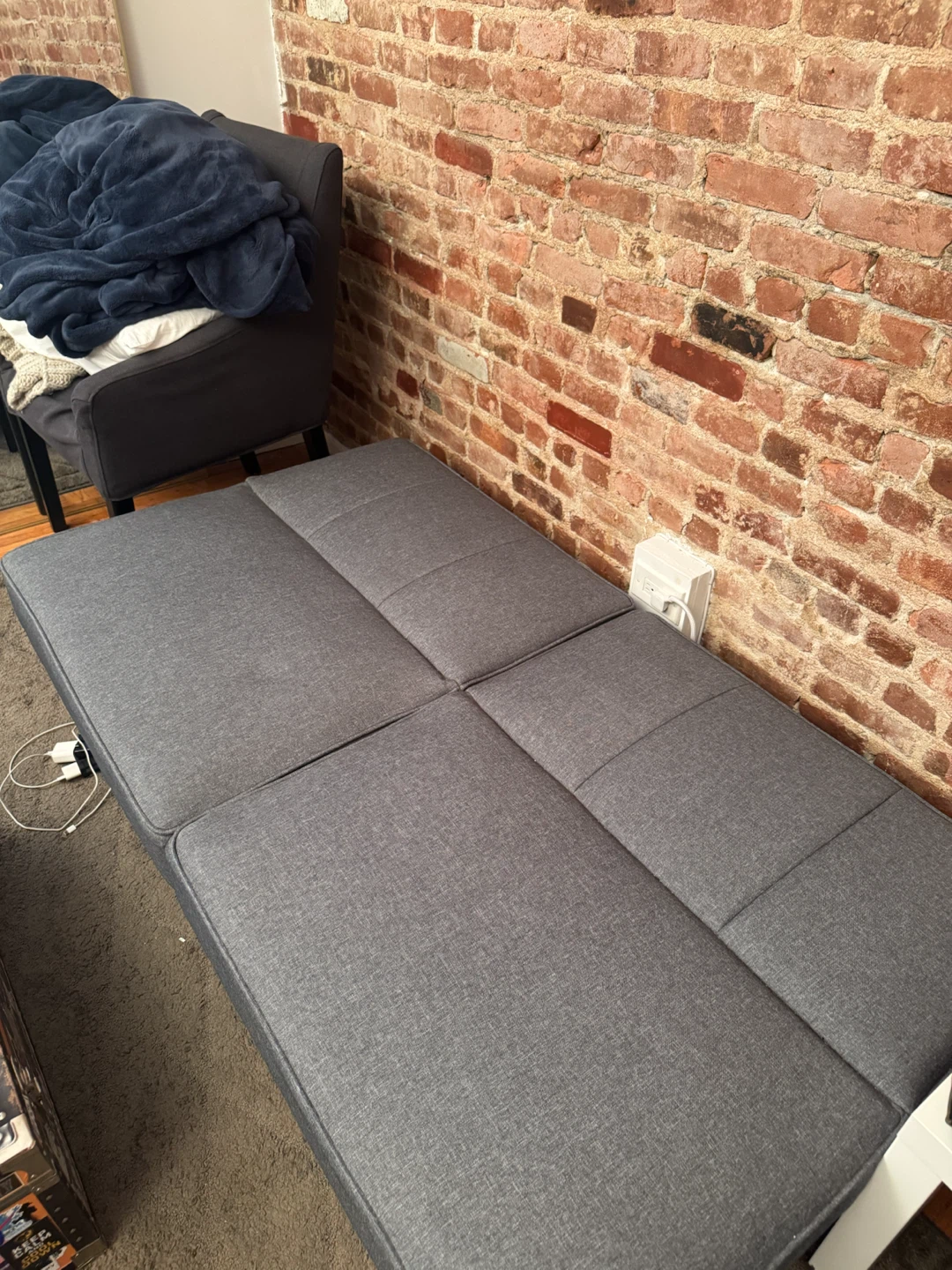 Gray Futon Sofa Bed! Need gone! - photo 4