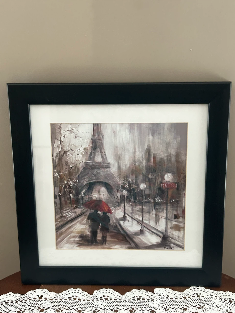 Framed Paris Eiffel Tower Print