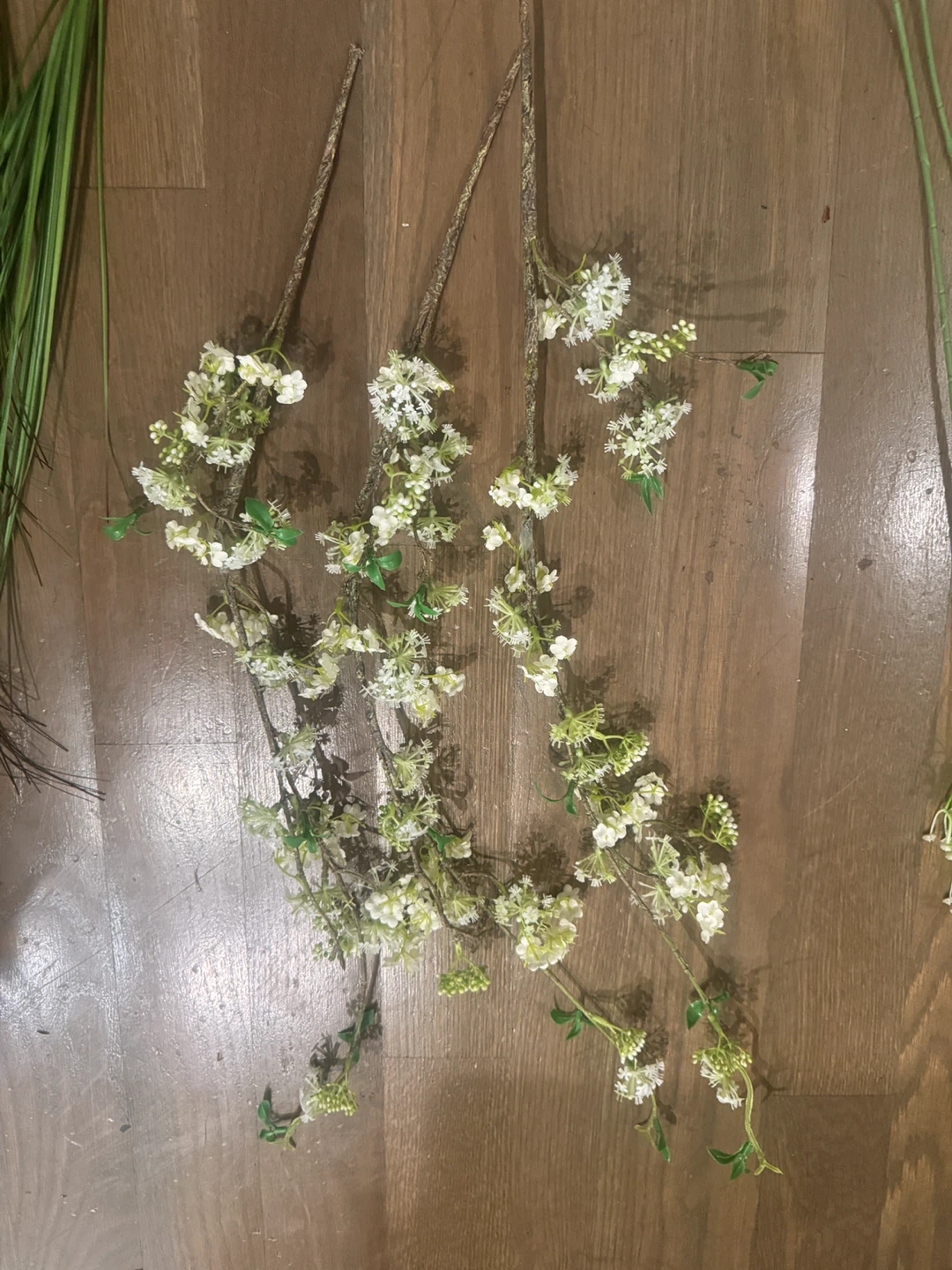 Artificial White Cherry Blossom Stems