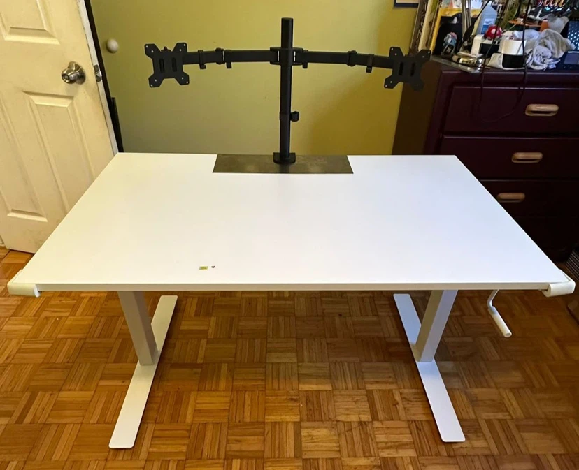 Adjustable Standing Desk with Dual Monitor Mount - photo 2