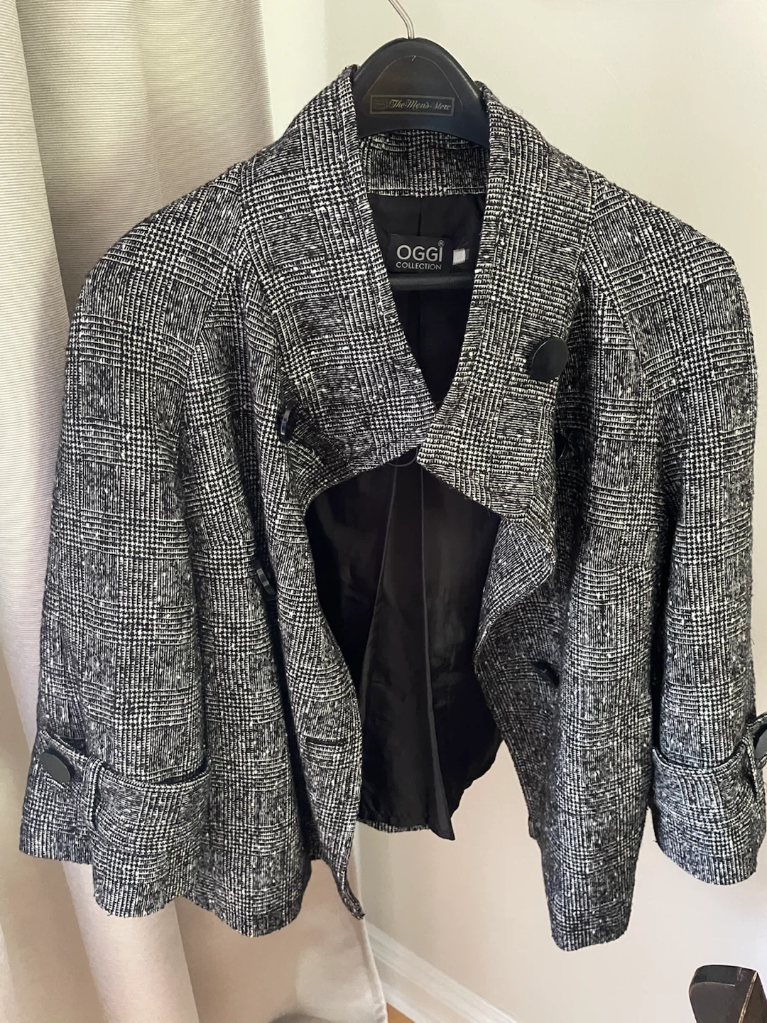 Women's Black & White Tweed Blazer - photo 2