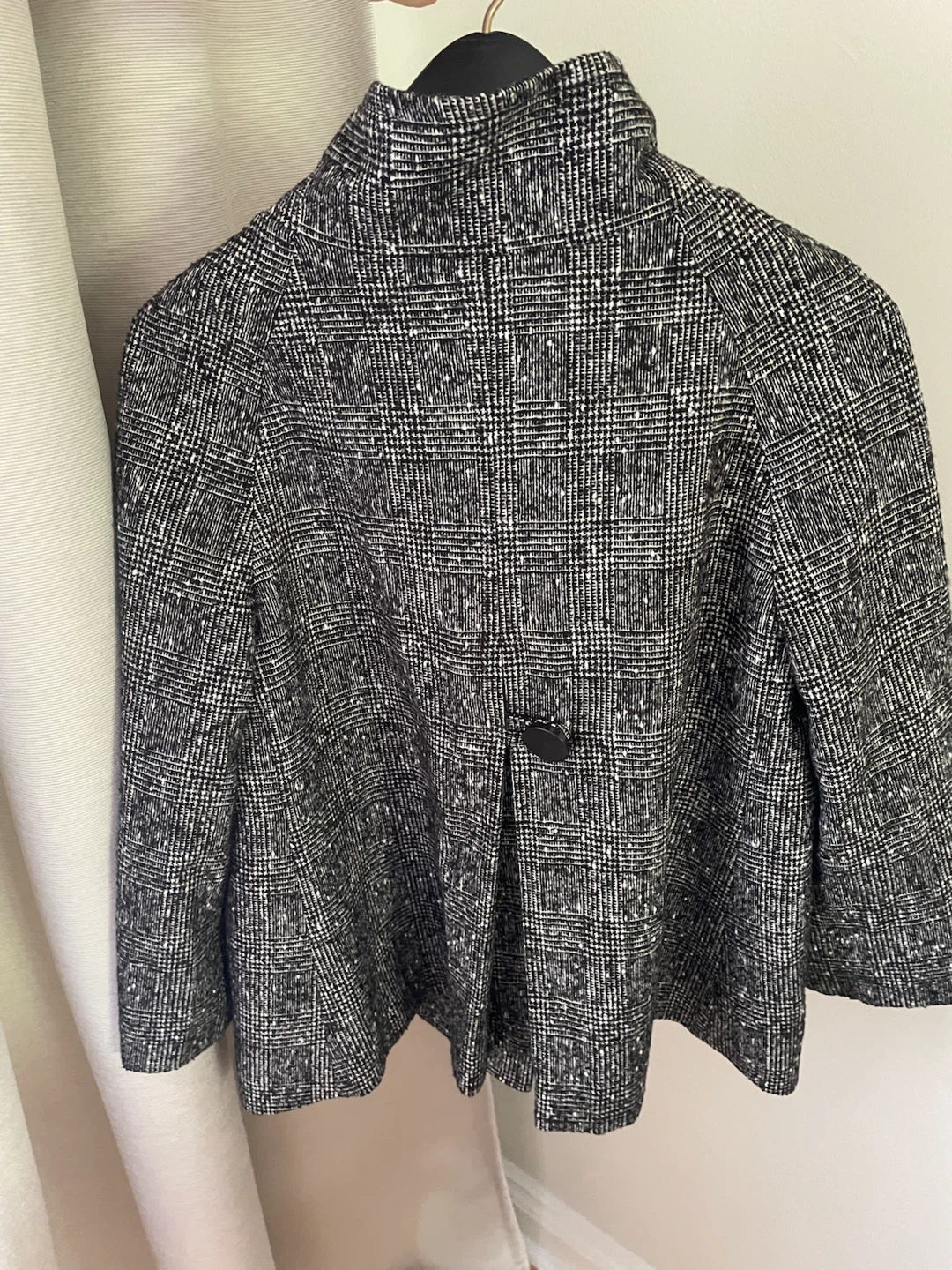 Women's Black & White Tweed Blazer - photo 3