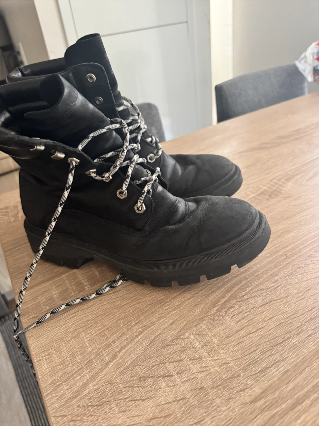 Timberland Black Lace-Up Boots