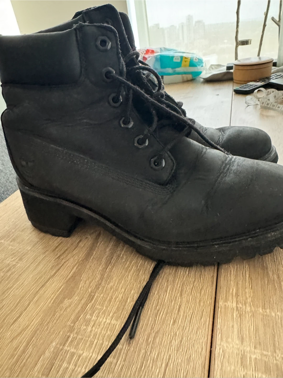 Black Timberland Waterproof Boots