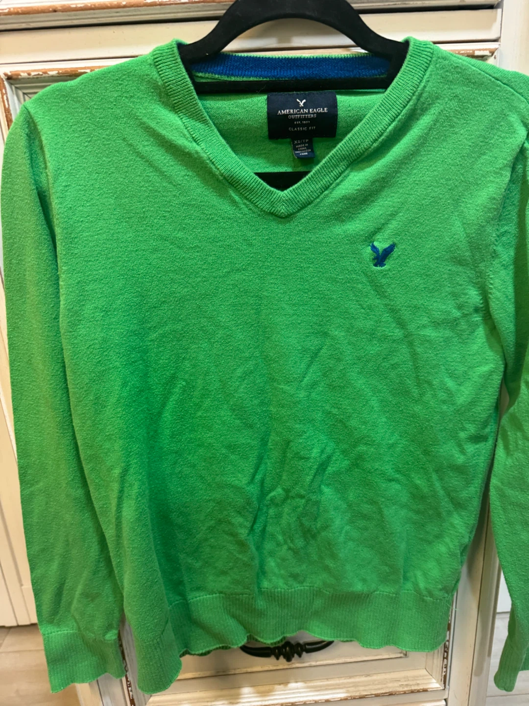 American Eagle Outfitters Green V-Neck Sweater XS - photo 3