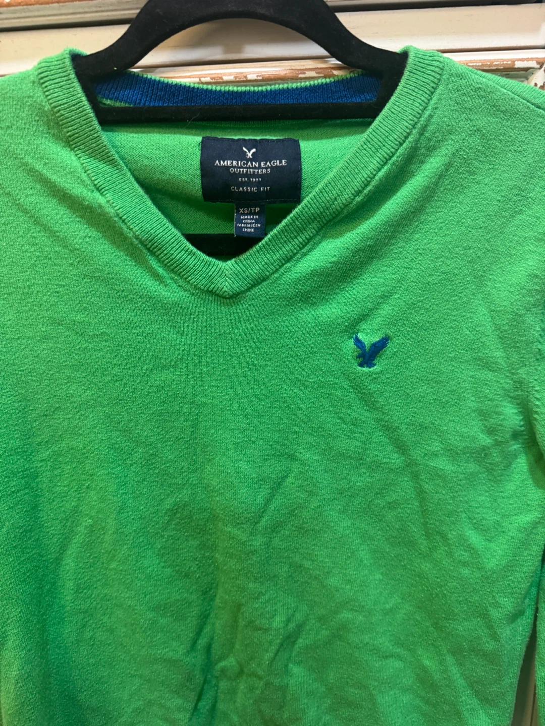 American Eagle Outfitters Green V-Neck Sweater XS - photo 4