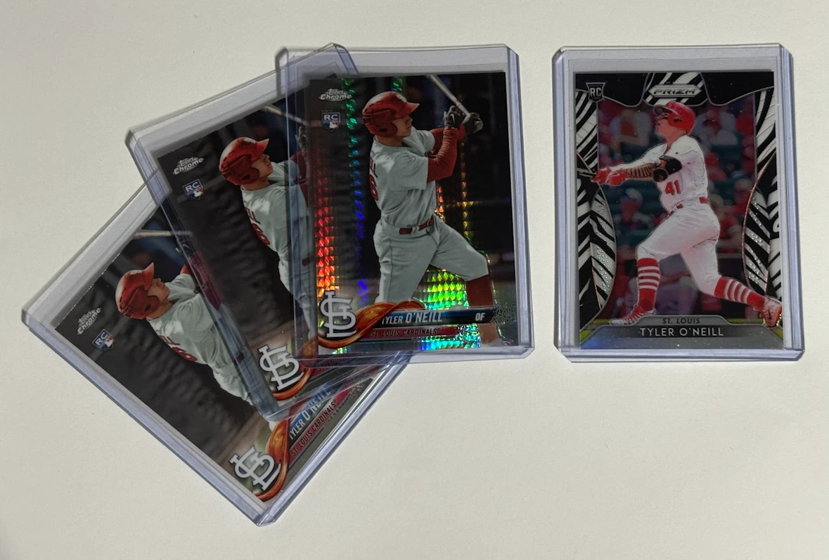 Tyler O'Neill Rookie Baseball Cards Lot of 4
