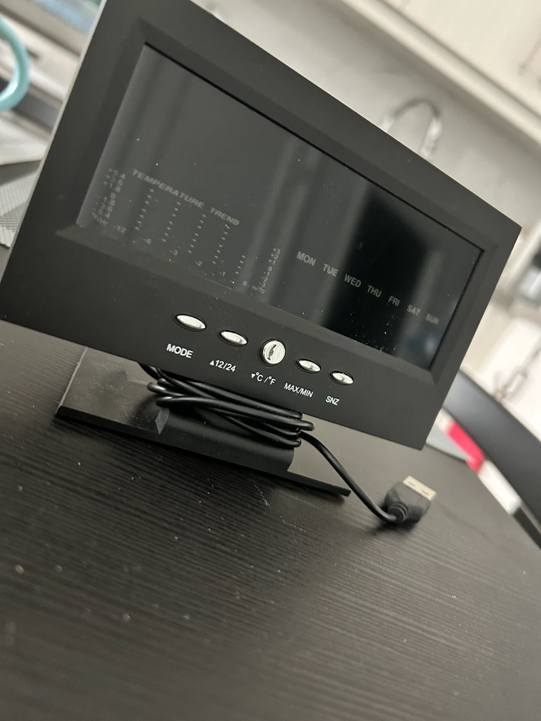 Digital Desk Clock with Temperature and Alarm