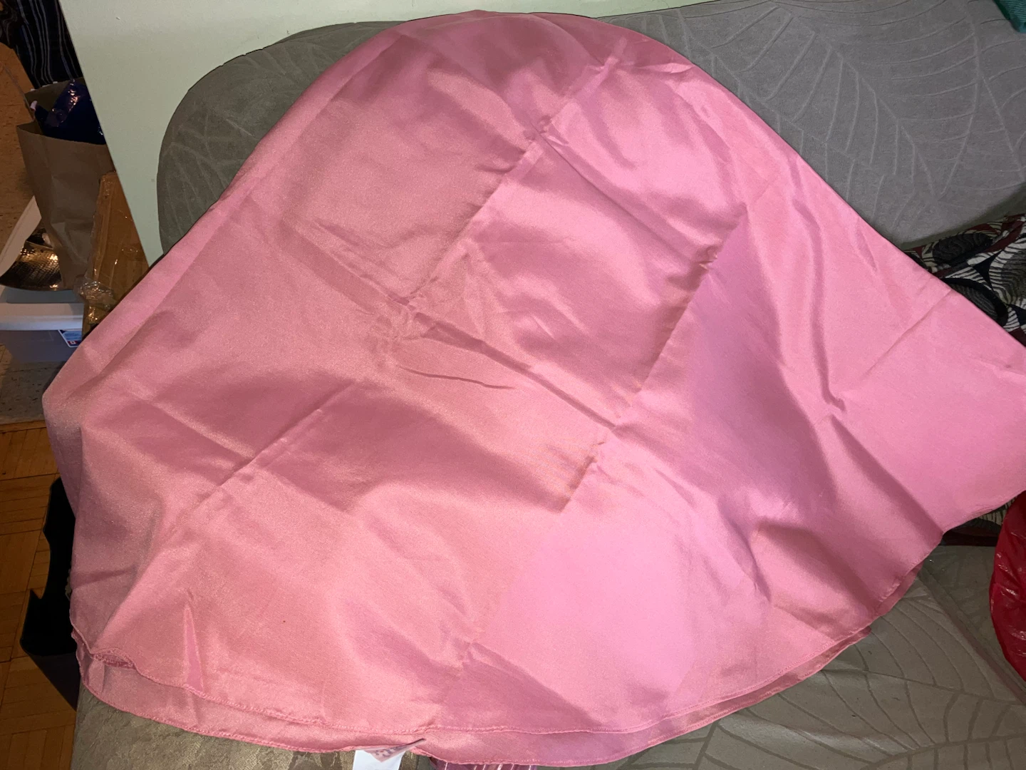 Pink Satin Tablecloth-70” Diameter - photo 2