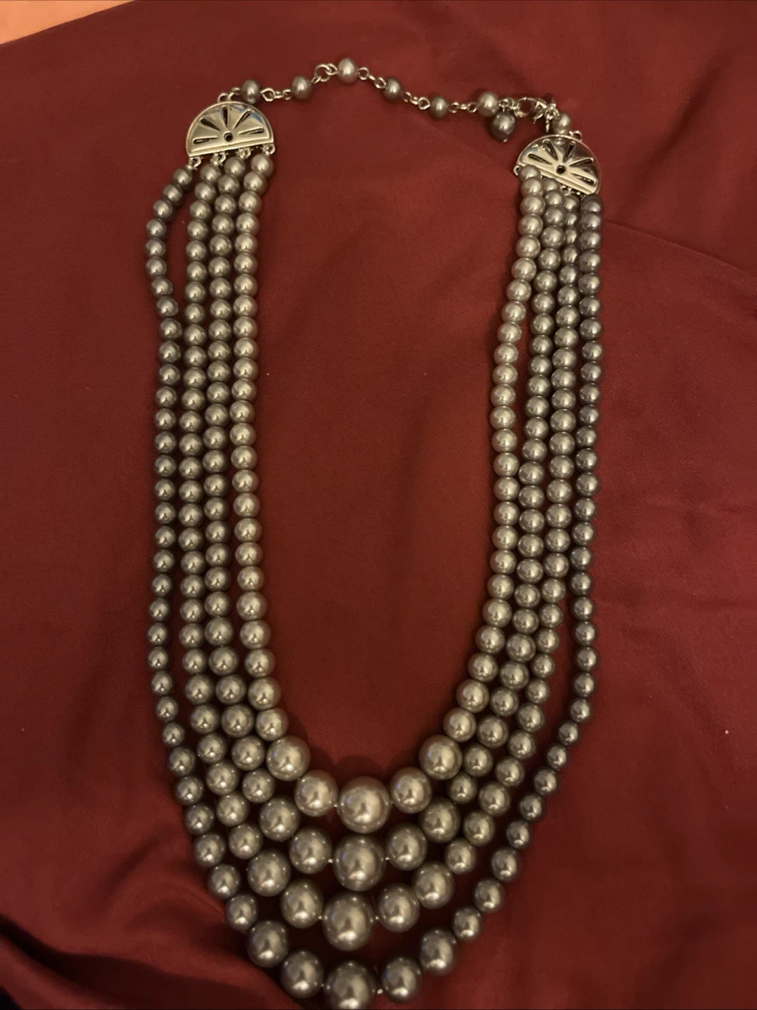 Multi-strand Faux Pearl Necklace
