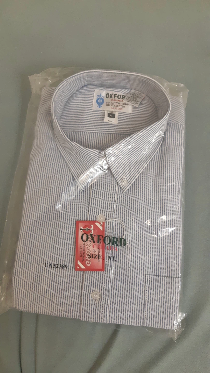 Mens Oxford Dress Shirt XL