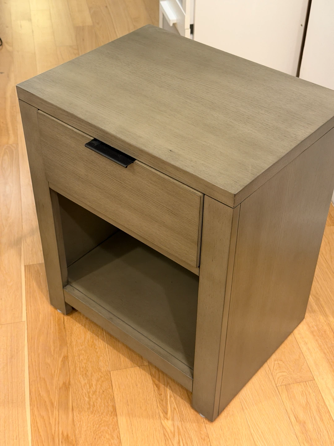 Macy's Tribeca Light Gray Wood Nightstand - photo 2