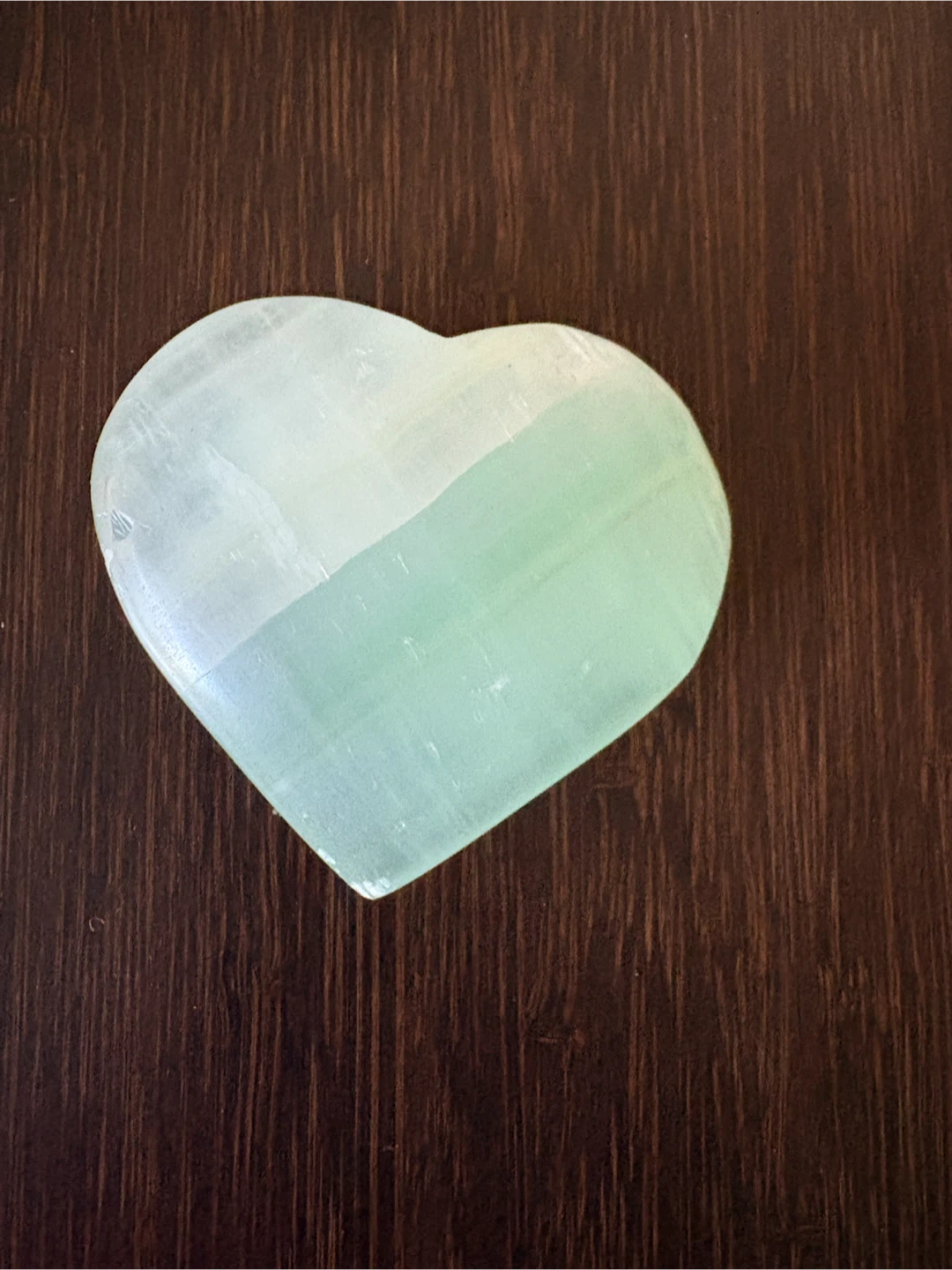 Green and White Heart Stone Decor - photo 2