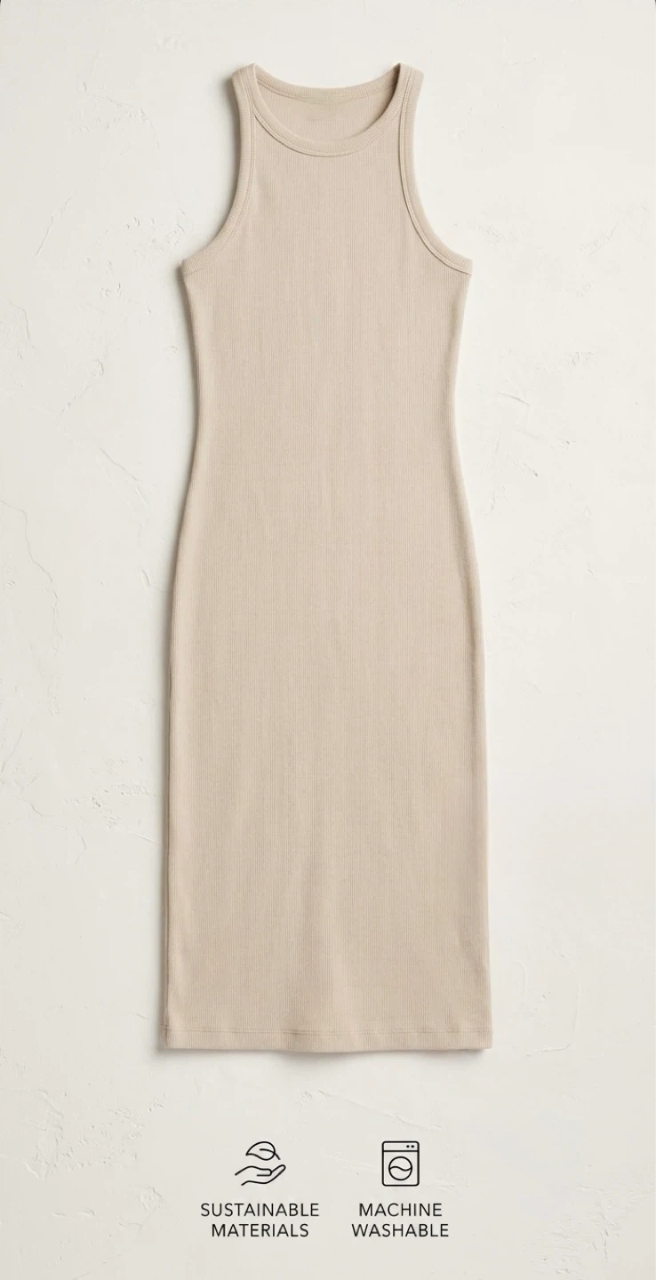Zara Ribbed Tank Dress - photo 2