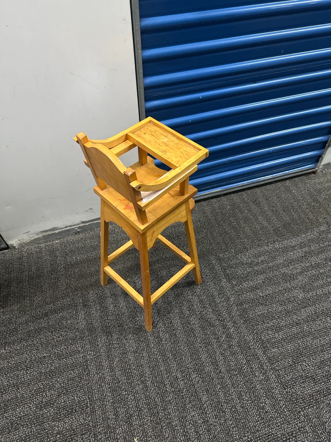 Wooden High Chair with Tray - photo 3