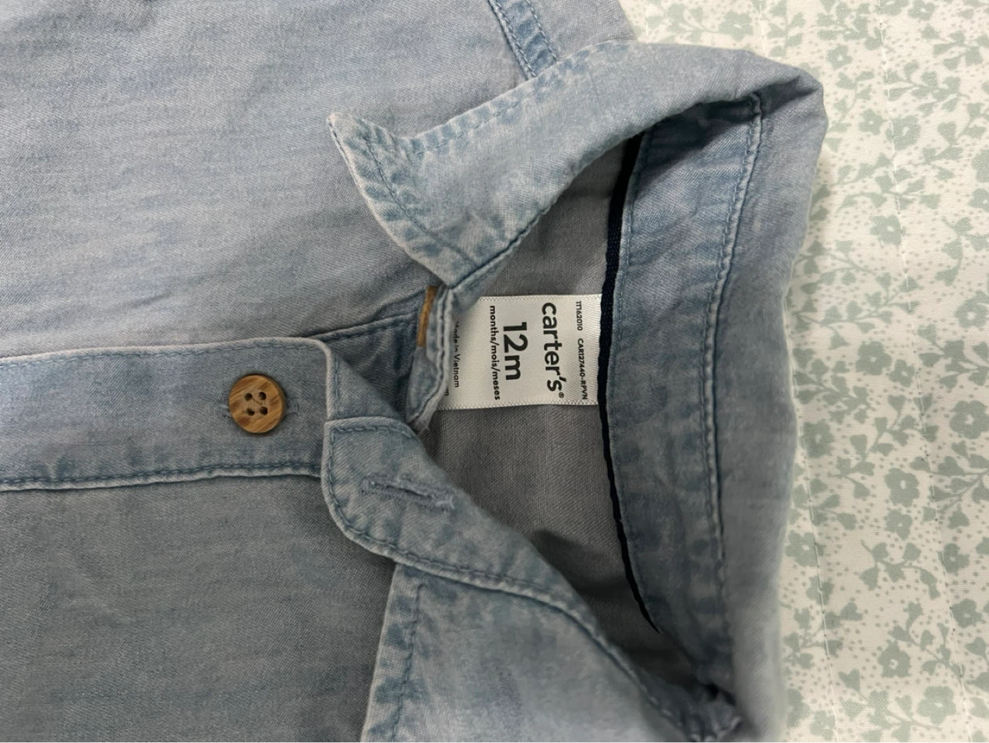 Carter's Baby Denim Jumpsuit - photo 2