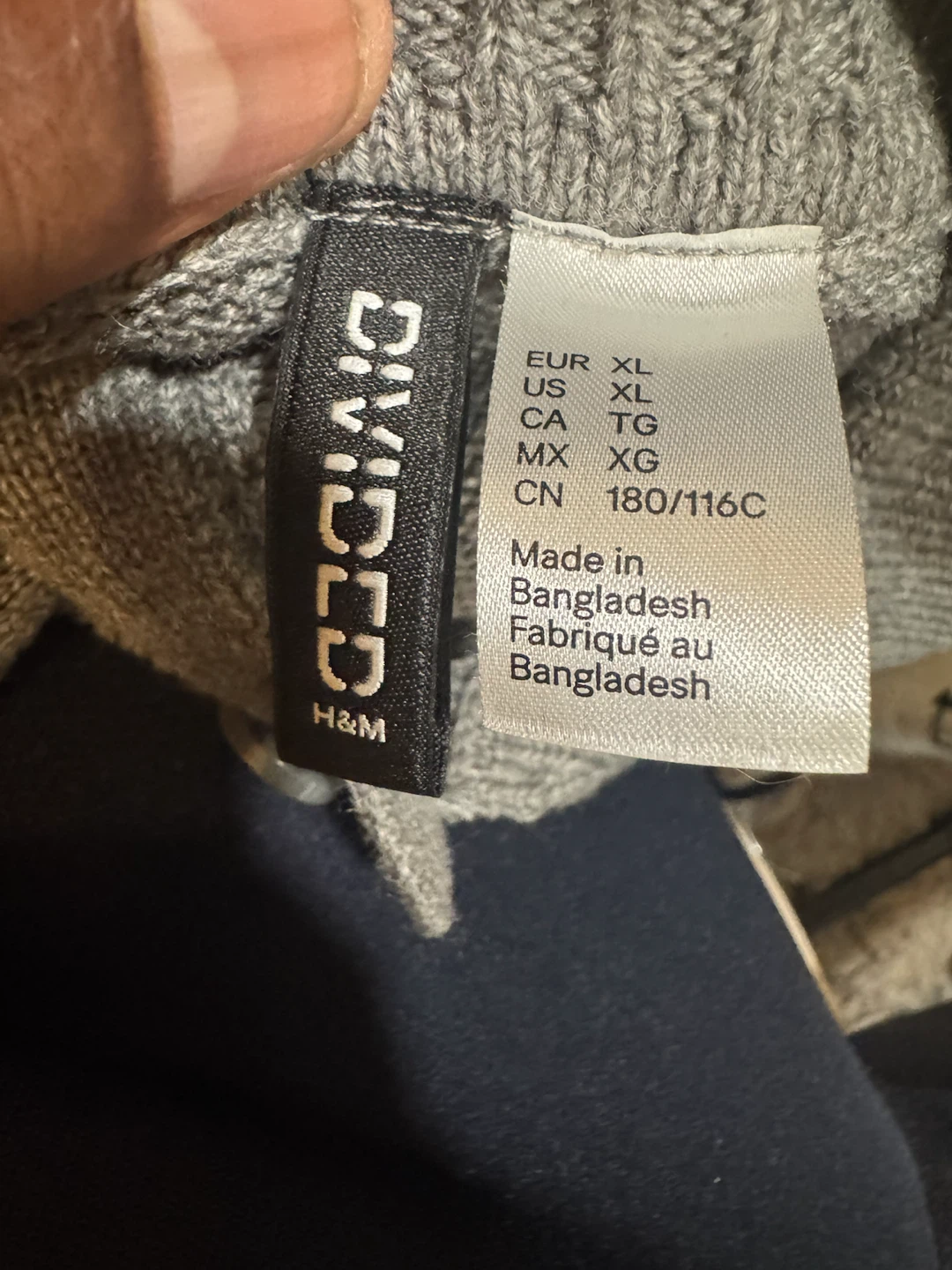 Divided H&M Gray Collared Button-Up Sweater - photo 5