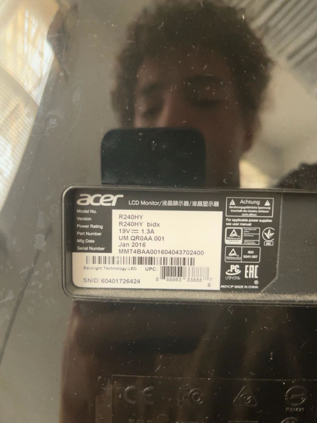 Acer R240HY bidx 23.8" Full HD LED Monitor - photo 2