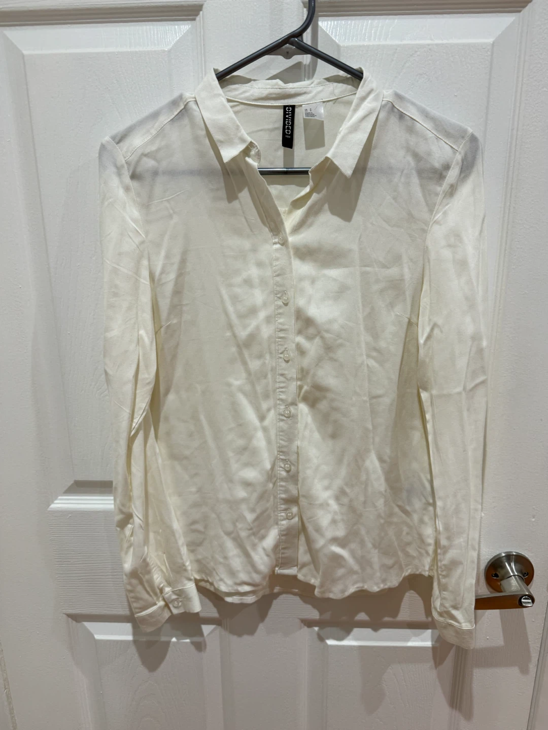 H&M White Button-Up Shirt