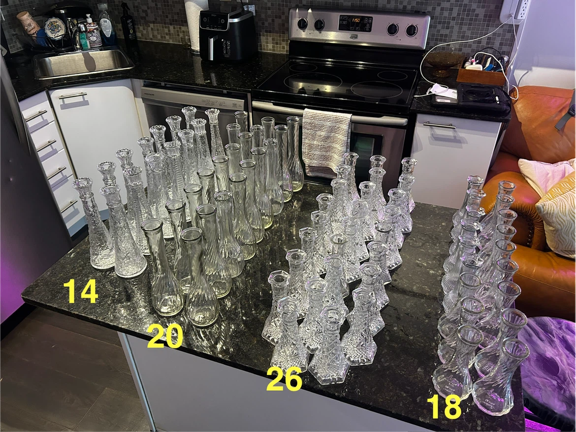 78 Assorted Bud Vases