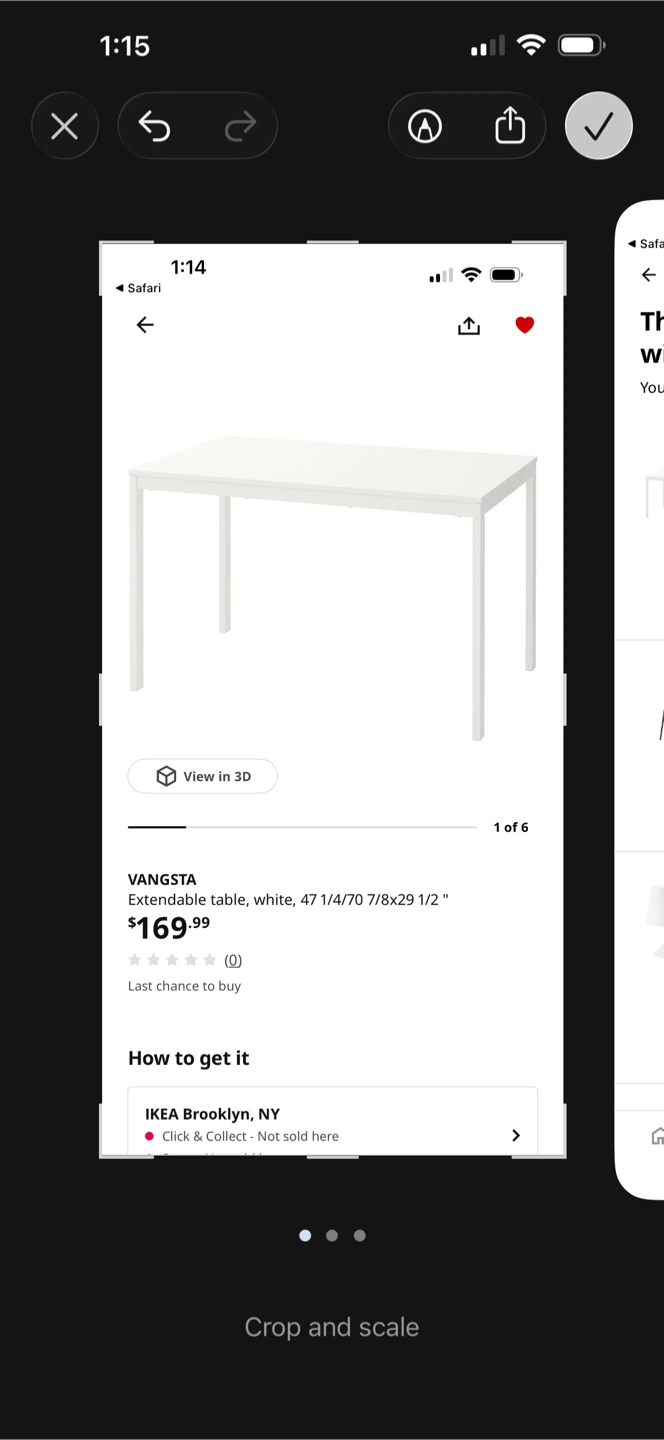 Dining table