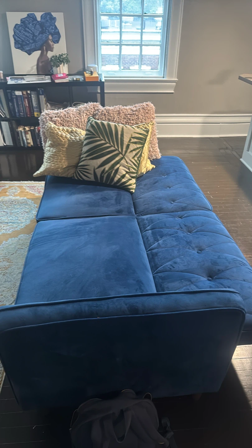 Blue Velvet Sofa - photo 3