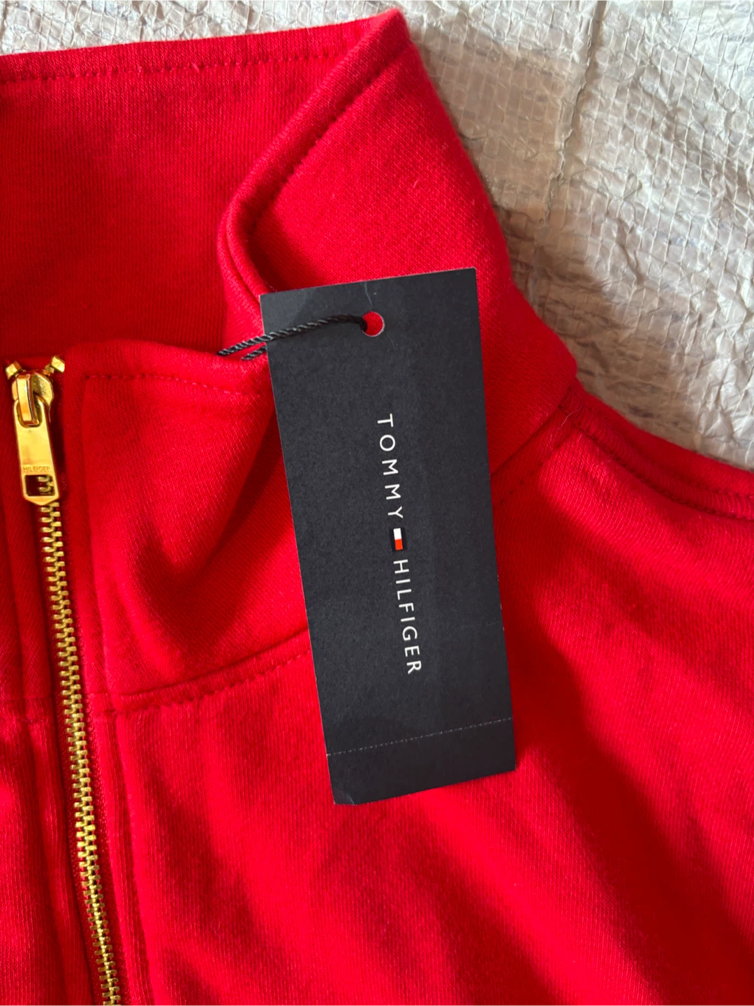Tommy Hilfiger Red Quarter Zip Sweatshirt XL - photo 2