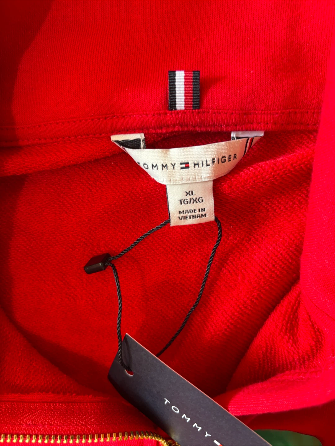 Tommy Hilfiger Red Quarter Zip Sweatshirt XL - photo 3