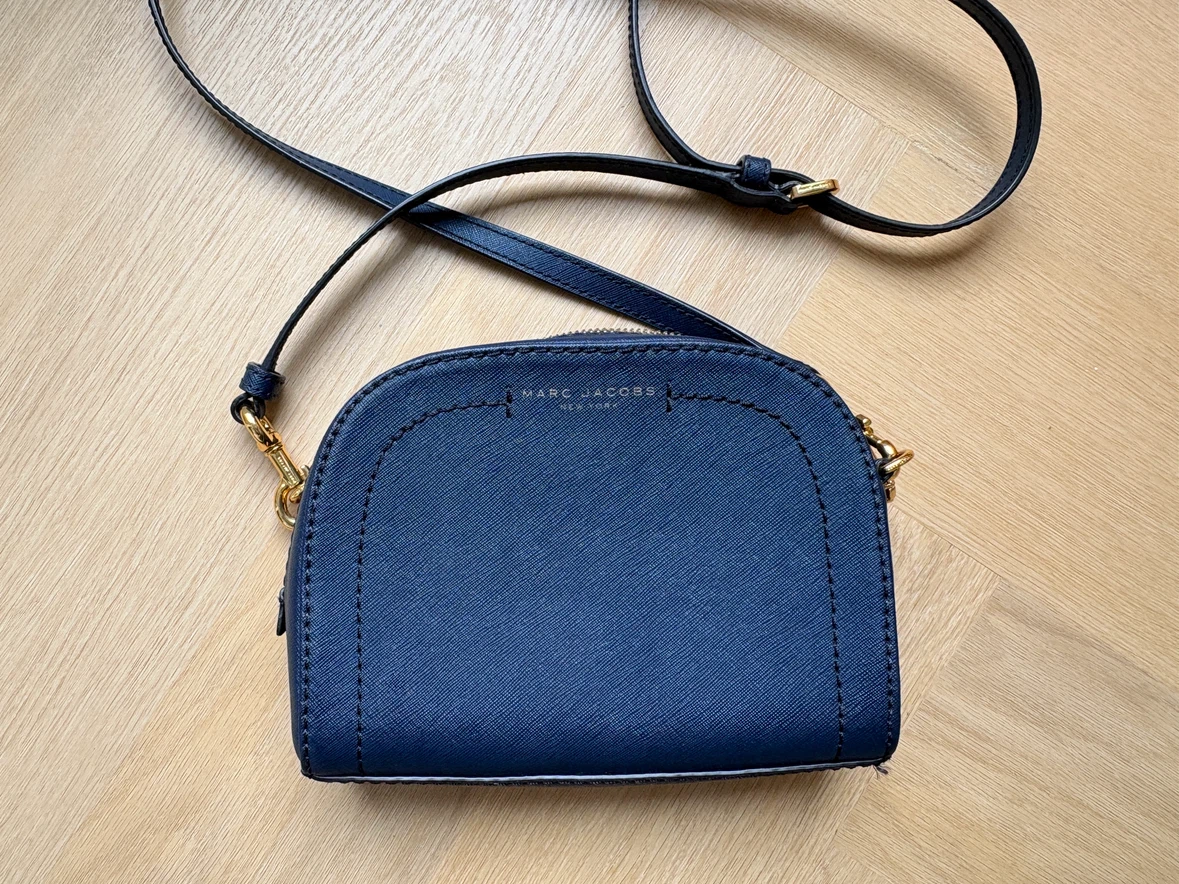 Marc Jacobs Navy Leather Crossbody Bag