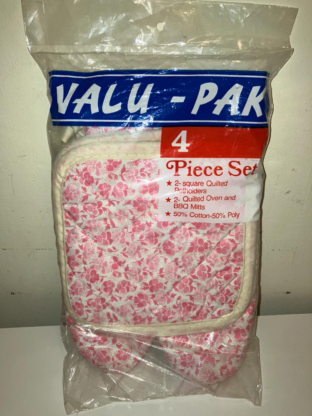Sealed-Valu-Pak 4-Piece Oven Mitt and Potholder Set