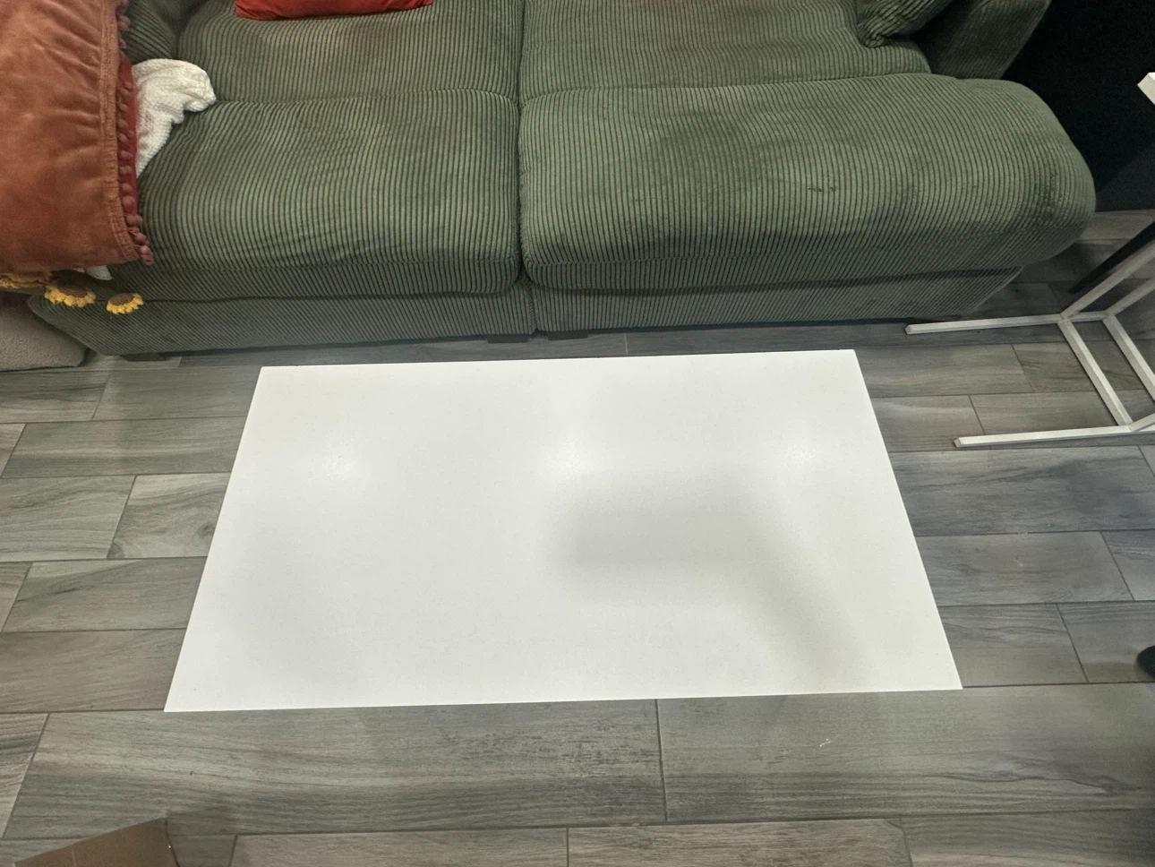White Lift Top Coffee Table with Storage - photo 4