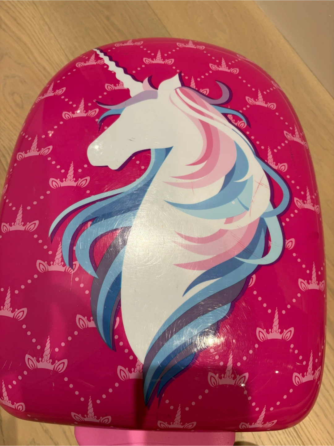 Kids Pink Unicorn Rolling Suitcase - photo 2